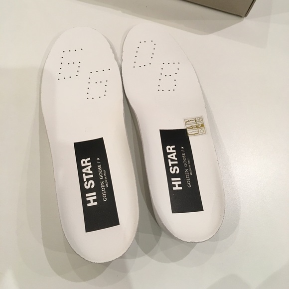 Golden Goose Hi Star Silver Leopard/Black Star NIB - Picture 8 of 10